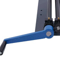 Close-up of manual crank on Workhorse Bead Roller Machine With 12 Inch Gear Drive Bench 6 Die Set Manual Bead Rolling Bender Slip Rollers