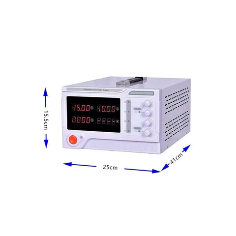 Lab Grade DC Power Supply 600V 5A 3000W With Adjustable Output For Mobile Phone Repair And Electronics Labs 220V Input Stable Voltage And Current Over Current And Over Voltage Protection, front view 25cm