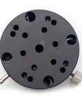 Top view of Ultra-Precise Rotary Fine Adjustment Stage With Slick Knob Feed For Vision Coupling, Optical Alignment And Micro-Displacement Control