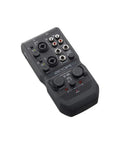 Two Channel USB Audio Interface For PC Mac And iPad With Two XLR TRS Combo Inputs MIDI I O And RCA Outputs, black portable design