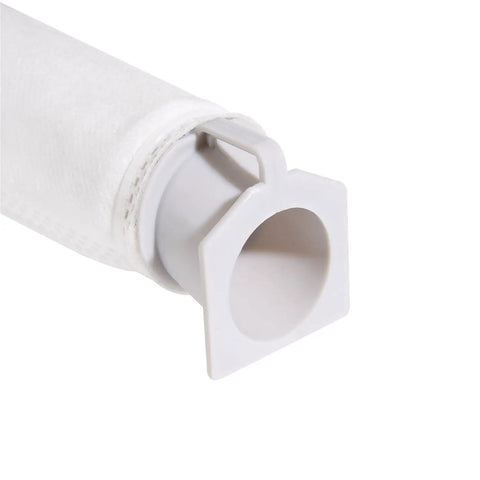 Close-up of the 5 Piece Microfilter Replacement Kit For Windsor Sensor S12 S15 XP SR Series And Sebo Automatic X Series Essential G1 G2 Upright Vacuums Micro Hygiene Filter 5301 5036ER showing filter opening.
