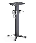 Dead Nuts Floor Mount Vise And Grinder Stand 34 Inches Tall heavy carbon steel with secure clamps for stability.