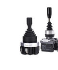 Heavy Duty Rod End Joint Bearing Kit With Monolever Toggle Switch Two Way Four Way Self Locking Latching Reset Momentary Switch 22mm And 30mm Size Master Joystick Rocker SVFS-201 Compatible, black