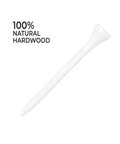 Deluxe Wooden Golf Tees 500 Count Two And Three Quarters Inch White Durable Natural Hardwood Tees For Drivers