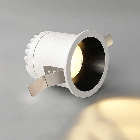 iumLeap Recessed Lighting Housing Trim Kits LED Spotlight Commercial/Home Recessed Downlight Ultra Bright Creative Aluminum Panel, White light.