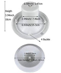 Water Dispenser Replacement Parts Smart Seat Water Guard Assembly for Water Coolers Durable Plastic with Four Bayonets Easy Install Secure Fit Leak and Spill Prevention Shield for Messes Fits Most Dispensers and Barrels Budget Friendly Accessory with dimensional details