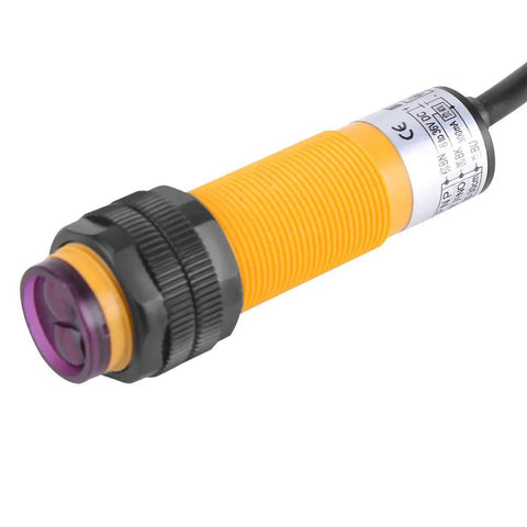 Infrared Through-Beam Photoelectric Switch Sensor 5-30 Cm Range DC 6-36V PNP IR Photoeye automation sensor close-up view