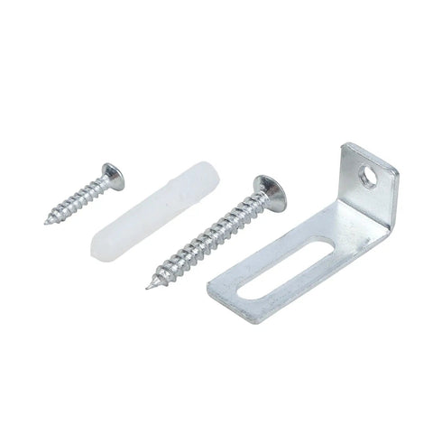 Wall Mounting Kit For Whiteboards With 20 Angle Brackets Expansion Tubes And Screws showing bracket, expansion tube, screws