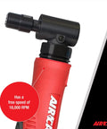 Industrial Grade Pneumatic Angle Die Grinder Dropping A Solid 18000 Rpm Kick With A Dead Easy Feather Trigger and Quiet Tuned Exhaust, featuring compact design.