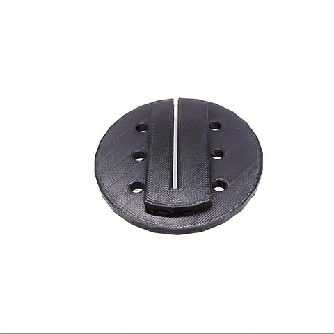Top view of a Drop-In Bandsaw Table Insert Throat Plate For Rikon 14 Inch Band Saw 10-353 Model, showing precise slot alignment.
