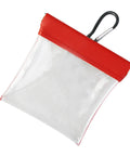 Lightweight Golf Tees Pouch With Clip Ball Bag Tee Holder Clear Storage Organizer