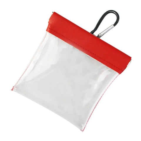 Lightweight Golf Tees Pouch With Clip Ball Bag Tee Holder Clear Storage Organizer for Outdoor Golf Gear