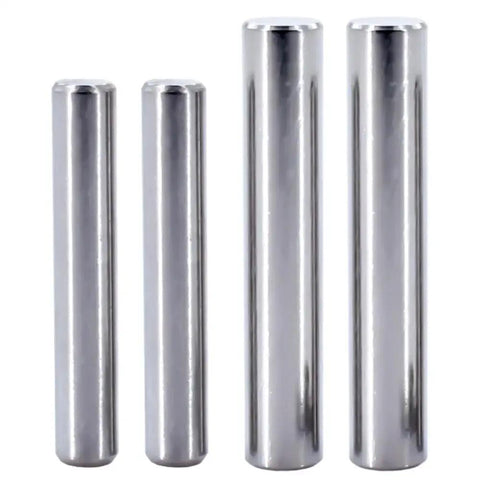 Pro Grade Stainless Steel Cylindrical Locking Pins Assortment Kit With M4 M5 M6 M8 Sizes For Precision Locating And Assembly Dowel Fasteners In Handy Organizer Case 20 To 150 Pieces, four pins
