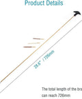 Air Rifle And Pistol Barrel Cleaning Kit For.177 And.22 Calibers, Copper Brush Set showing 726mm brass rod and accessories