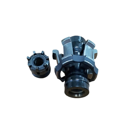 Hardcore Spindle Pull Claw For HSK A100 Tool holders, durable coated steel, used for CNC tool retention in machining.