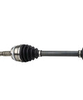 2.5L Front Right CV Axle Shaft Assembly for Toyota Camry 2012 2017 Replacement – Passenger Side CV Axle, 2AR-FE Engine, Automatic Transmission, 38.46 Inch Overall Length, Plug And Play Install; front axle close-up