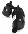Heavy Duty Front Windshield Washer Pump With Hella Durable Motor For Chevy Bolt Euv Suburban Tahoe Ev No Fuss Reinstallation Auto Replacement Kit Genuine Oem Spec side view showing motor and inlet.