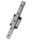 Miniature Linear Guide Rail 9mm width with slide block for precise motion in small automation projects, pro grade linear rail system.