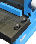 Close-up of the 52 Inch 16 Gauge Sheet Metal Shear Finger Pan Box Brake And Slip Roll Roller 3 In 1 Heavy Duty Fabrication Machine base