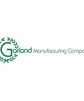 Green Garland Manufacturing Company logo with laurel wreath design.