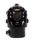 3/4 Inch 36 Spline X 3/4 Inch DD Steering Shaft U Joint Single Universal Joint Coupling Black, front view