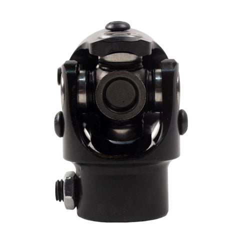 3/4 Inch 36 Spline X 3/4 Inch DD Steering Shaft U Joint Single Universal Joint Coupling Black, front view
