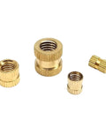 Knurled Threaded Inserts For 3D Printing Copper Embedded Nuts With Knurl Grip For Reusable, Strong Fastening That Will Not Loosen In Plastic