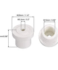 uxcell ceramic insulator beads, white round beads with 5.2mm bore and 15mm inner dia, 5-pack