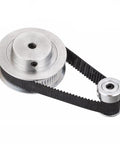 Aluminum 5mm Bore 60 Tooth 2GT Timing Pulleys Set With 20T GT2 Pulleys And 200mm Closed Loop Belts For 6mm Wide Belts Ideal DIY Kit For 3D Printers And CNC Machines Includes Wrench.