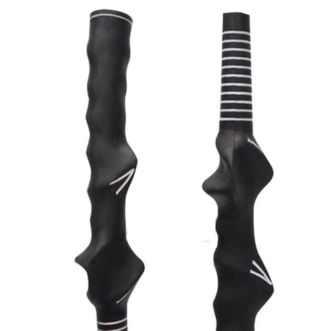 Right Handed Golf Swing Training Grip Trainer For Proper Hand And Finger Placement, Durable Rubber Black Training Aid