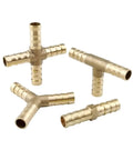 Brass Hose Barb Fittings Kit 4 To 25 Mm Multi Size Straight Elbow Tee Y Cross 2 3 4 Way Splitter Connectors For Garden And Home in brass