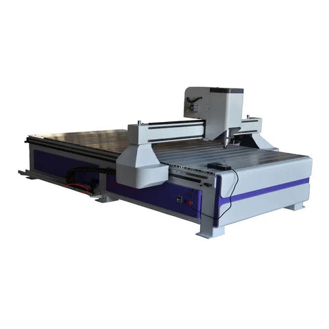 51 By 98 Inch 1325 Ad And Woodworking CNC Router With 3KW Spindle, US Stock, shown from side angle, beefy industrial design