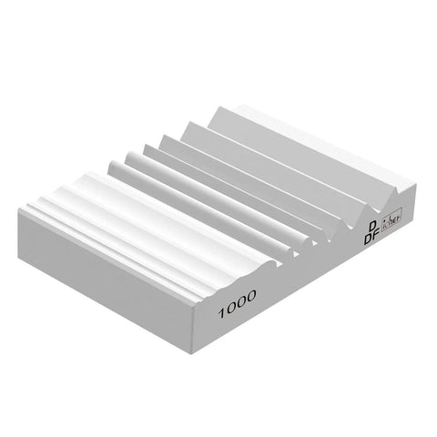 Wood Carving Sharpener 1000 Grit Whetstone With Extra Grooves For Chisels And Gouges, Durable White Corundum Stone For Woodworking Tools