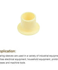 Heavy Duty Flanged Sleeve Bearings With 8mm Bore And 10mm Outer Diameter Self Lube Pom Bushings, yellow POM bearing sleeve