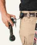 Tape Measure Holder With Two Arc Ring Belt Anchors For Quick Clip On Drills Nail Guns Impact Drivers And Any Belt Clip Or Hook Devices Universal Fit For Wide And Subcompact Tapes Pro Grade DIY Ready on belt