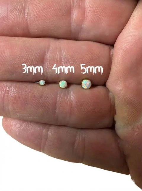 Dermal Top Multi Pack 14G 16G Implant Grade Titanium Surface Piercing Jewelry Set With CZ 5mm Gold Tops Hypoallergenic Labret Style Tops 14G 3 Pieces shown in hand