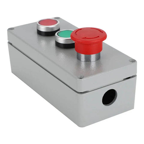 Built Tough Weatherproof Control Box With IP66 Rating Aluminum Die Cast Enclosure for outdoor use, emergency stop included