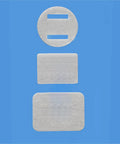 10 Pack Folding Nylon Aircraft Hinges For Aileron Elevator Rudder 20x25x0.3mm White Durable Replacement For Airplane Model top view