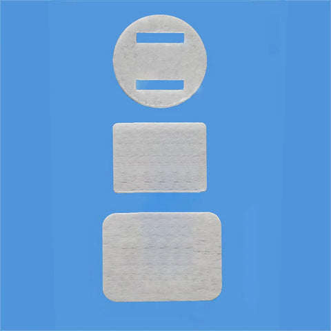 10 Pack Folding Nylon Aircraft Hinges For Aileron Elevator Rudder 20x25x0.3mm White Durable Replacement For Airplane Model top view