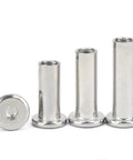Hex Socket Beefy Barrel Nut Set M5 X 80mm Stainless Steel 304 Rivet Nut Hex Head Cap Nut For Furniture Connector