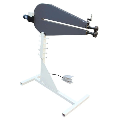 36 Inch Throat Electric Bead Roller For Sheet Metal 20 Gauge Capacity Motorized Rotary Forming Machine With Foot Pedal Control
