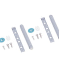Set of 20Pcs Cabinet Door Rebound Devices For Wardrobe, Drawers, And Sliding Doors, shown with screws and bases, 8.5 by 1.2 cm.