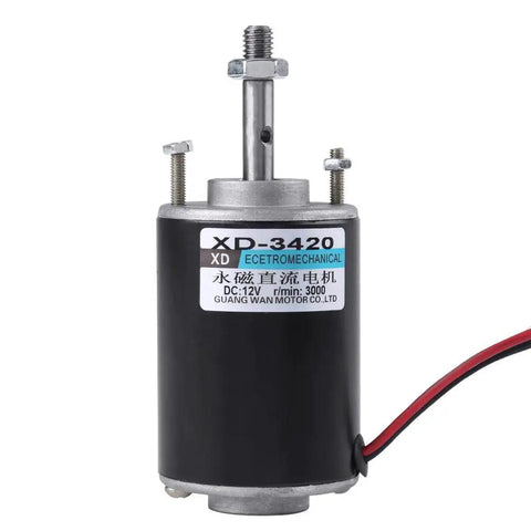 Reversible DC Motor 12V And 24V 30 Watt 3000RPM Copper Wound Silent Brushed Plug And Play Drive System with visible wiring.