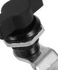 Close-up of Three Pack T Handle Cam Locks For Tool Boxes And Cabinet Doors with zinc alloy, ergonomic design.