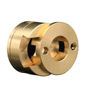 Precision Z Axis Coupling For Leadscrew And Heated Bed Platform Radial Misalignment Fix No More Wiggle Straight Shooter Design aluminum housing close-up.