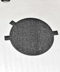 Close-up of Premium One Quarter Sheet Adhesive Square Sanding Pad with Eight Vacuum Holes for Dewalt and Black Decker Orbitals.
