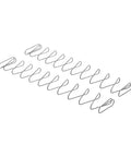 Two Pack Industrial Trapezoidal Flat Compression Springs 1x9.5x35x160mm for machinery, flat wire components displayed side view