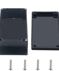 Outdoor Waterproof Junction Box IP67 Project Box Built Tough For DIY Electrical Enclosures ABS Construction Mounting Ear Dustproof And Weather Resistant Ideal For Outdoor Electronics 7.9 X 4.7 X 3 Inches, open with screws