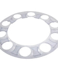 33mm Chrome Front Axle Wheel Covers For Semi Trucks ABS Plastic Hub Caps With Screw On Lug Nut Covers Two Front Axle Hubcaps