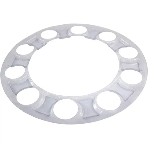 33mm Chrome Front Axle Wheel Covers For Semi Trucks ABS Plastic Hub Caps With Screw On Lug Nut Covers Two Front Axle Hubcaps
